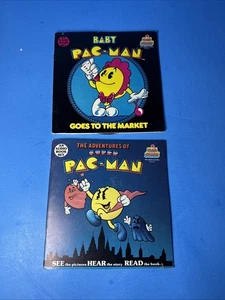 Libros y disco de vinilo de colección Kid Stuff Adventures of Super PAC MAN y Baby Pac-Man - Imagen 1 de 14