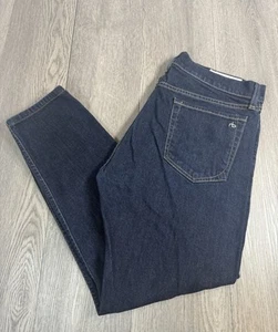 Rag & Bone Jeans Mens 36x30 Selvedge Standard Issue Fit 1 Skinny Leg Dark Wash - Picture 1 of 14