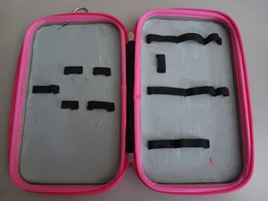 Cosmetics Brush Travel Case, Pink Zipper Closure, Makeup Brush Organizer (Co) - Picture 1 of 7
