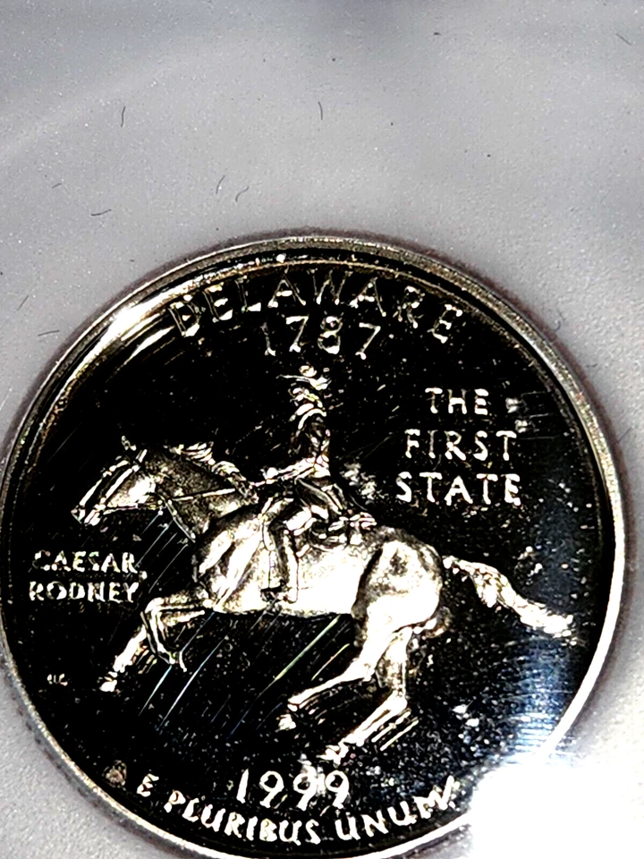 1999-S Delaware -Washington Quarter ICG PR69DCAM - Image 1 of 4