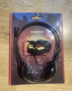 KOMC KM-900 Headset earphone microphone 27mm dynamic 32 ohms 125grams 3.5mm - Zdjęcie 1 z 6