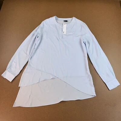 Top Love Token para mujer talla pequeña azul manga larga con botones Dawson Henley nuevo con etiquetas Foto 1 de 4