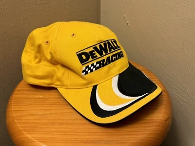 Matt Kenseth DeWalt Roush Racing Nascar Strapback Hat Yellow Black Cotton - Image 1 of 4