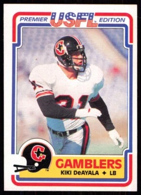 1984 Topps USFL Kiki Deayala Houston Gamblers #33 - Image 1 of 2
