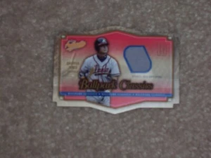 2004 FLEER AUTHENTIX BALLPARK CLASSICS #BC-CJ CHIPPER JONES RELIC/DIE-CUT   (AH) - Picture 1 of 2
