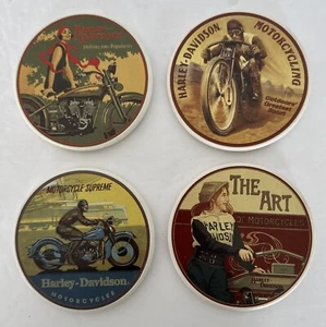 Harley Davidson Untersetzer Motorräder Pub 2005 4er Set Untersetzer Neu in Blechdose - Bild 1 von 13