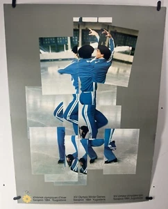 Original Vintage Travel Poster 1984 Olympics Sarajevo Yugoslavia David Hockney - Picture 1 of 6