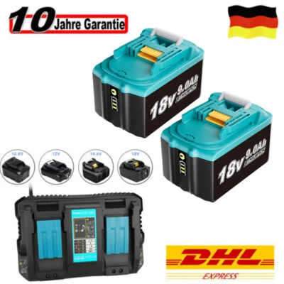 FÜR MA KITA BL1830 9,0AH Ersatz Akku Für Makita BL1860B 18V LXT Li-ion BL1850B BL1830 LED