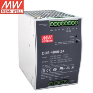 MEANWELL switching power supply DDR-480B/DDR-480C/DDR-480D 12V 24V 48V DC-DC - Picture 1 of 9