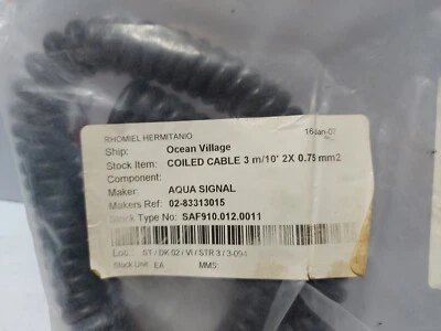 Aqua Signal E-8331301500 Kabel für Bremen Suchlicht 3M/3M 2X0.75 mm2 - Bild 1 von 4