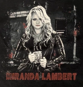 Anvil Black Miranda Lambert Double Sided Graphic T-Shirt - Size M - Picture 1 of 6
