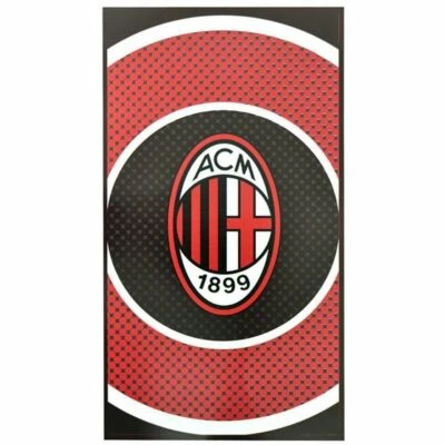 AC FC Milan - Bullseye Towel New Bath Beach Design Gift Official Licensed Foto 1 de 4