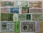 12 Different Old Germany WWI era Inflationary Banknotes Real Paper Money !!