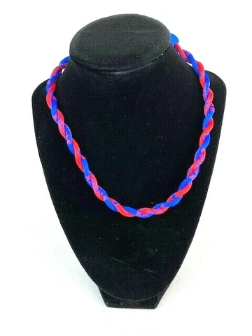 Kansas Jayhawks Titanium Sport Necklace Braided NIB Cover