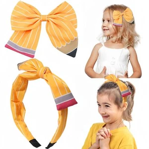 School Bows For Girls Teacher Headband Set 2pcs Back To School Outfits For Gi... - Picture 1 of 7