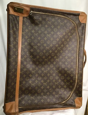 Louis Vuitton VintageSuitcase Vintage Soft Zipper Round Side Handle 25 X20 X9.5” - Image 1 of 4