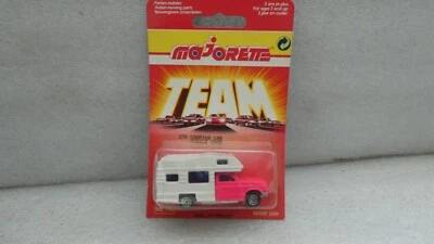 MAJORETTE FRANCE SERIE 200 / 278 CAMPING CAR ROSE NEUF EN BLISTER - Photo 1/2