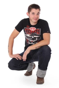 Hotrod Hellcat Rockabilly Tattoo TOP CHOPS Kustom Car T-Shirt - Picture 1 of 5