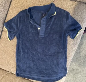 Baby GAP Toddler 4 Years Terry Cloth Collared Blue Polo Shirt - Picture 1 of 3