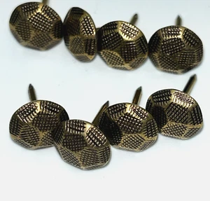 Antike Messing Farbe Polster Heftklammern Nägel SafTHed [9/16" L 7/16" Durchmesser] 400+ Stck. - Bild 1 von 3