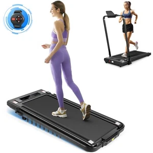 2 IN 1 Folding Electric treadmill Under Desk Walking Pad w/ Bluetooth & Remote~ - Picture 1 of 8