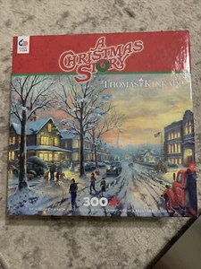 Rompecabezas Ceaco A Christmas Story 300 Thomas Kinkade Ralphie Triple Dog Dare - Imagen 1 de 1