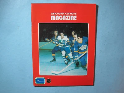 1972/73 VANCOUVER CANUCKS VS LOS ANGELES KINGS PROGRAM HARRY HOWELL TERRY HARPER - Image 1 of 4