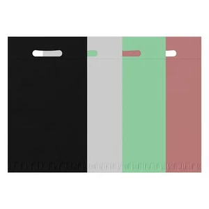 100 Poly Mailers with Handle Self Seal Shipping Plastic Easy to Carry Retail Bag - Picture 1 of 14