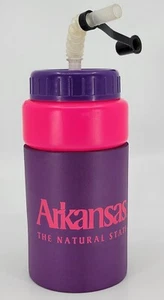 Vintage Arkansas The Natural State Water Bottle Insulated Pink And Purple Clean - Picture 1 of 4