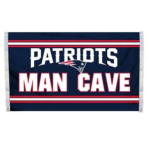 New England Patriots Man Cave Grommet Flag Licensed Football NFL 3' x 5'
