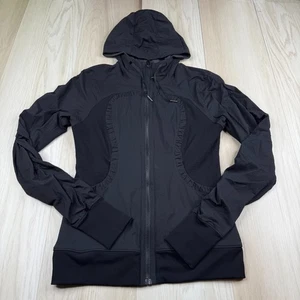 Chaqueta de Estudio de Baile Reversible Negra Lululemon para Mujer Cremallera Completa Sudadera con Capucha Talla 10 - Imagen 1 de 9