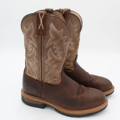 Twisted X Western Work Boots Mens Size 11 EE Wide Brown Leather Waterproof - Image 1 of 4