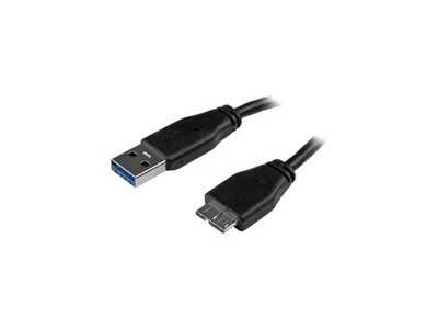 StarTech.com 3m (10ft) Slim SuperSpeed USB 3.0 A to Micro B Cable - M/M - Image 1 of 3