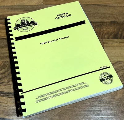 Manual de piezas para tractores de oruga John Deere 1010 esquemas catálogo de montaje Foto 1 de 4