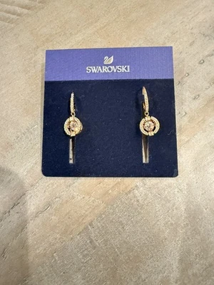 Brincos de gota de dança cintilante ouro rosa marca SWAROVSKI 5504753. Novo - Imagem 1 de 3