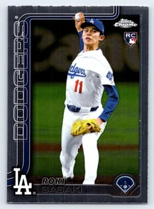 Topps Chrome 2025 - 217 Roki Sasaki Los Angeles Dodgers RC - Imagen 1 de 2