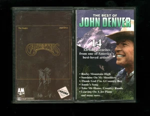 The Carpenters - The Singles Chrome Tape And The Best Of John Denver Cassettes - Picture 1 of 4