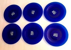 Bormioli Rocco Kobaltblau Glas Salatteller 6er Set Rondo Saphir 8,25 Zoll - Bild 1 von 15