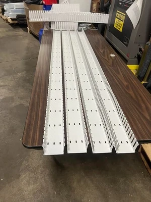 24ft Panduit Panduct NE3X2WH6 Type NE Wide Slot Wiring Duct New - Image 1 of 4