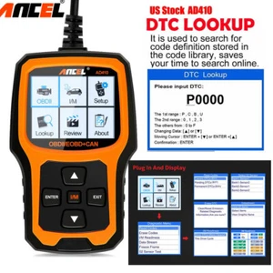 Herramienta de diagnóstico ANCEL OBD2 lector de códigos escáner de fallas de motor de automóvil desconexión MIL - Imagen 1 de 11