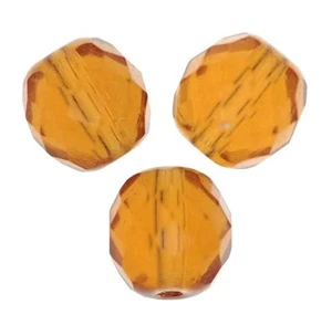 10 Perles Facettes cristal boheme 6mm TOPAZE TOPAZ - Picture 1 of 1