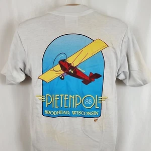 Vintage Pietenpol Fly-In 1988 Airplane T-Shirt 14-16 Screen Stars Deadstock, USA - Picture 1 of 5