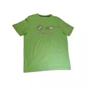 BMW Motorsports Men's Lime Shirt Size L - Picture 1 of 6