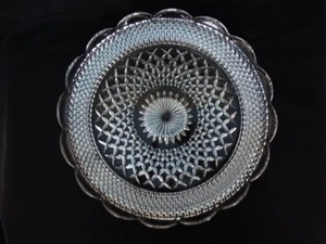 Anchor Hocking Clear Glass Wexford 14 inch Cupped Torte Plate Excel Used Cond. - Picture 1 of 9