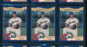 Lot (3) 1995 #21 Charles York Bakersfield Blaze Cal League (CH11) SWSW