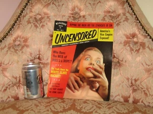 Magabook Magazine "Uncensored" Rare First Edition #1 Vintage Magazine from 1953 - Foto 1 di 12