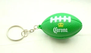 Corona Beer Ad Promo Soft Green Football Key Chain New - Bild 1 von 3