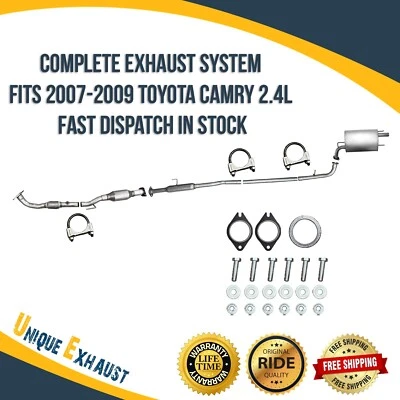 Complete Exhaust System Fits 2007-2009 Toyota Camry 2.4L Fast Dispatch In Stock - Image 1 of 4
