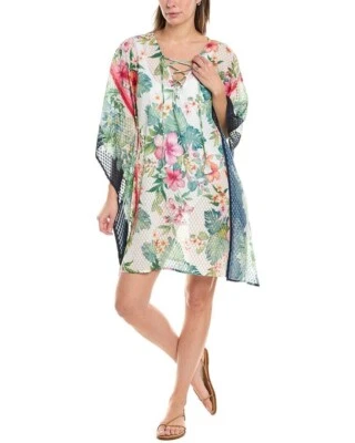 NUEVO TOMMY BAHAMA Túnica Floral Corta Encubrimiento Talla S/M Foto 1 de 4