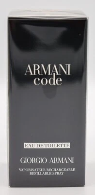 Código Giorgio Armani Armani *EDT* 75 ml / 2,5 oz ¡Finoscentes sellados recargables! Foto 1 de 4